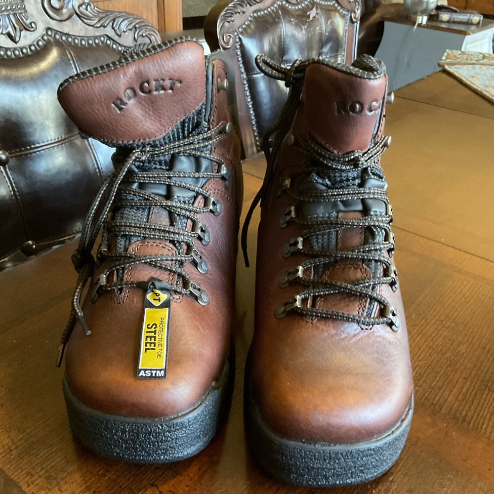 NIB Men's Rocky Mobilite Steel Toe Waterproof Boots SZ 11.5W FQ0006114 FREE SHIP